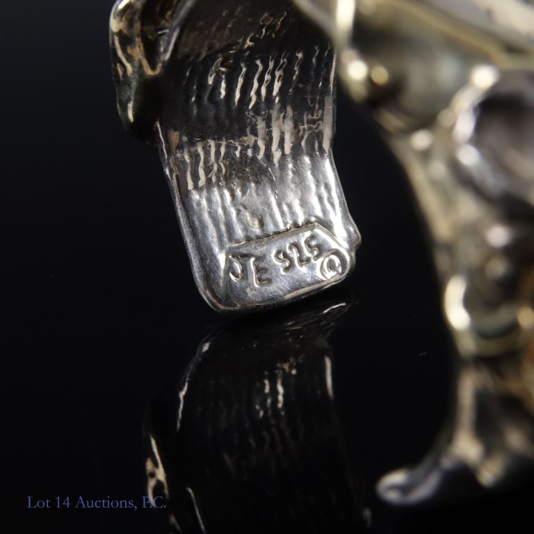 Joseph Lambert Eustace Sterling Cuff Bracelet - 4