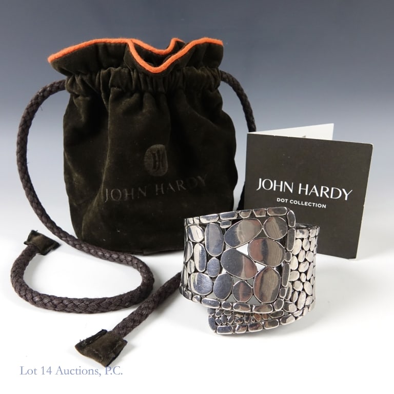 John Hardy "Dot Collection" Sterling Cuff Bracelet (1 of 5)