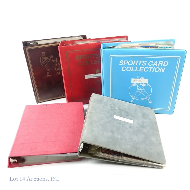 Baseballs Cards - Five Binders From 1990's: Collection of 5 binders weighing a little more than 26 pounds of baseball cards. One binder is dedicated to cards of Jose Canseco. One binder is dedicated to baseball cards of Mark McGwire