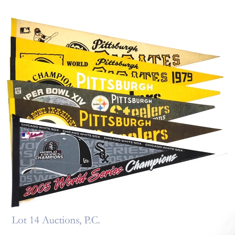 Pirates, Steelers, White Sox Pennants (6) (1 of 6)