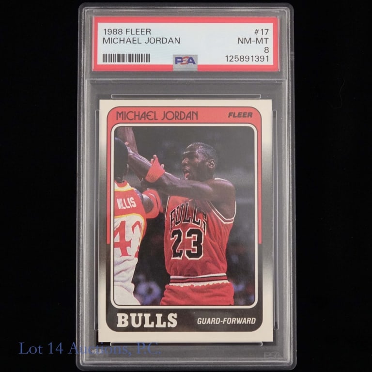 1988 Fleer Michael Jordan (PSA8) (1 of 4)