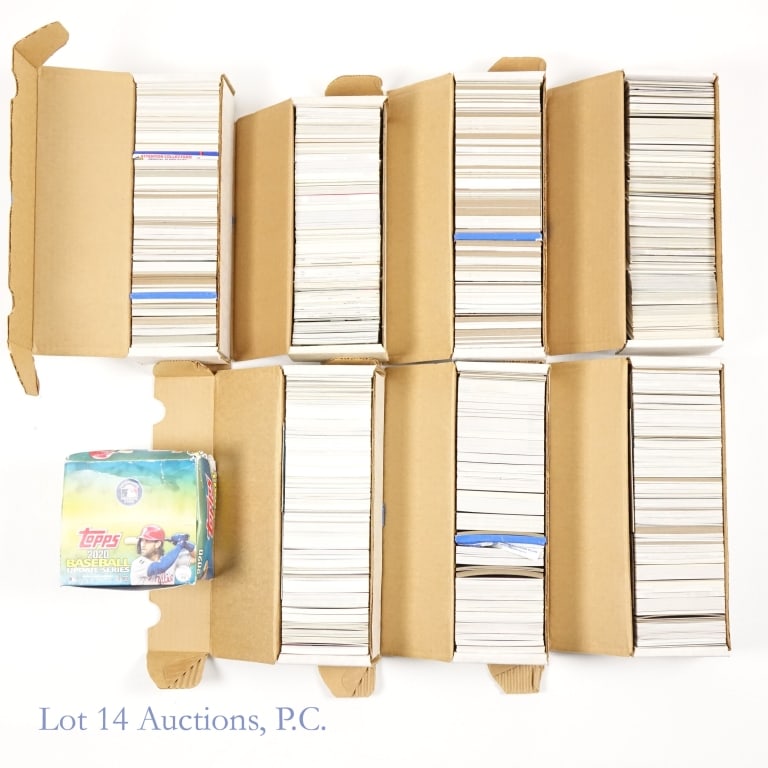 Sports Cards 1990's To 2000's, Approx. 20 Lbs.: Just under 20 pounds of sports cards. The large majority of these cards are from the 1990's through the early 2000's but we did see a few older and a few newer cards in the mix. The majority of cards