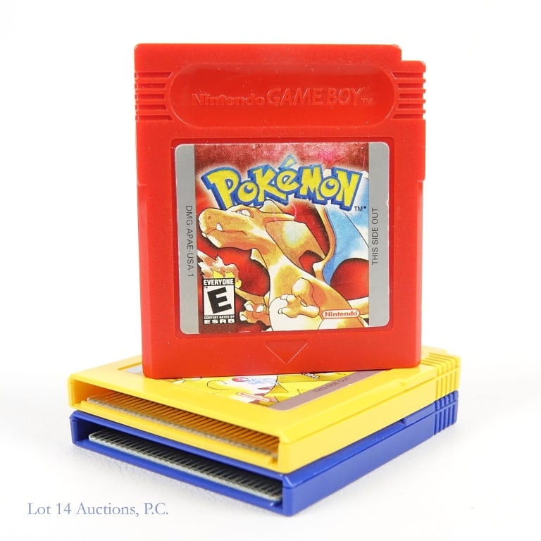 Authentic Game Boy Color Pokemon Blue, Yellow, Red (1 of 3)