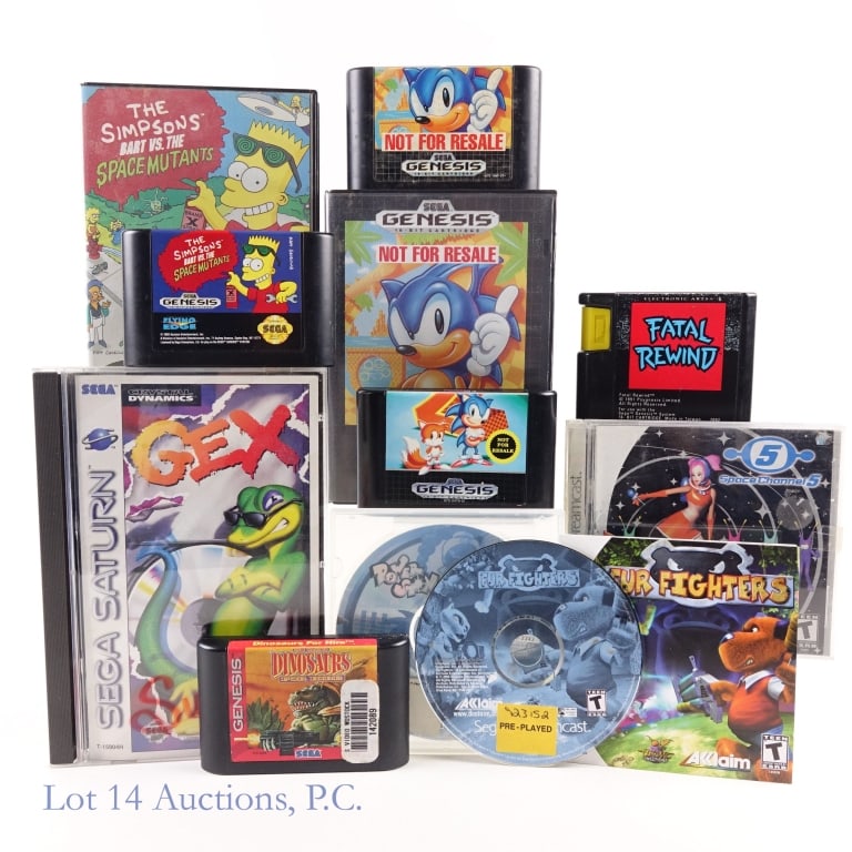 Sega Genesis, Dreamcast & Saturn Games (9) (1 of 5)