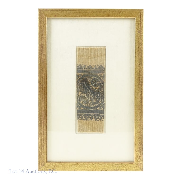 Framed Coptic Tapestry Fragment - 2