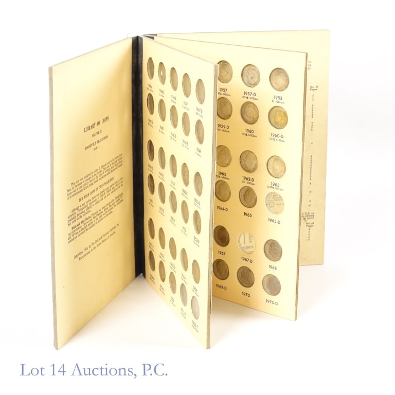 USA 90%-Silver Roosevelt Dimes in Album (48) (1 of 6)