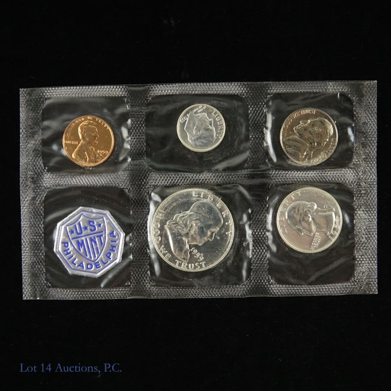 1959 (P) USA 5-Coin Silver Proof Set in OGP (1 of 2)