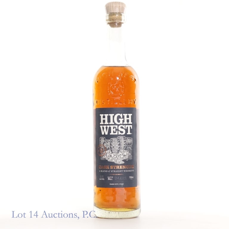 High West Cask Strength Blended Whiskey (2024): 2024 High West Cask Strength blended whiskey. Batch #24A23, 119.8 proof, 750ml.