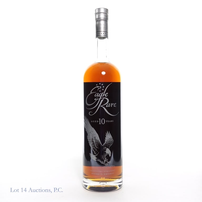 Eagle Rare 10 Year Bourbon (1.75 Liters): Eagle Rare 10 Year Bourbon, 90 Proof, 1.75 Liters.