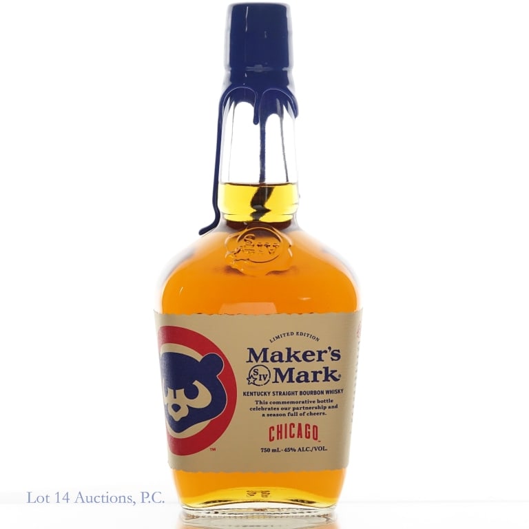 2025 Maker's Mark Chicago Cubs Bourbon: Maker's Mark Chicago Cubs Bourbon (2025), 90 Proof, 750 ml.