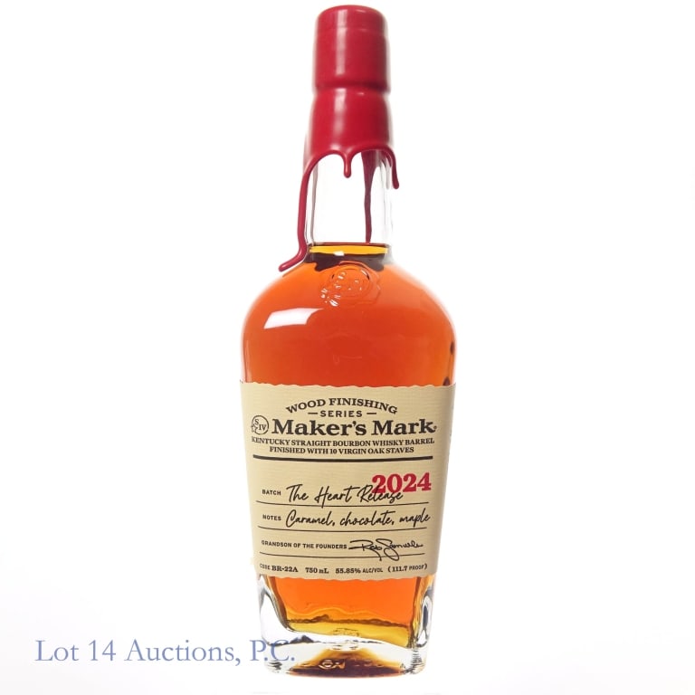 Maker's Mark Wood Finishing Heart Rel 2024 Bourbon (1 of 2)