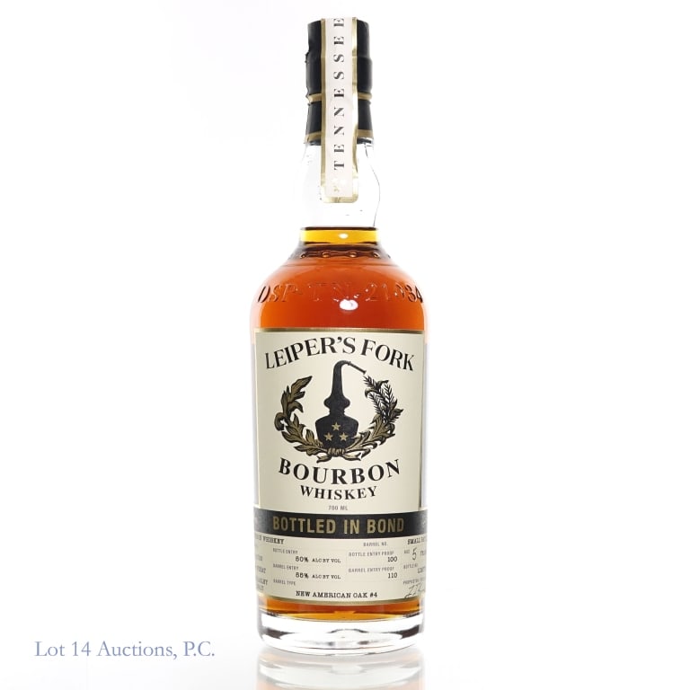 Leiper's Fork BIB Bourbon Whisky: Leiper's Fork Bottled In Bond Bourbon Whisky. Small batch #25, Age 5 years, 100 Proof, 700ml.