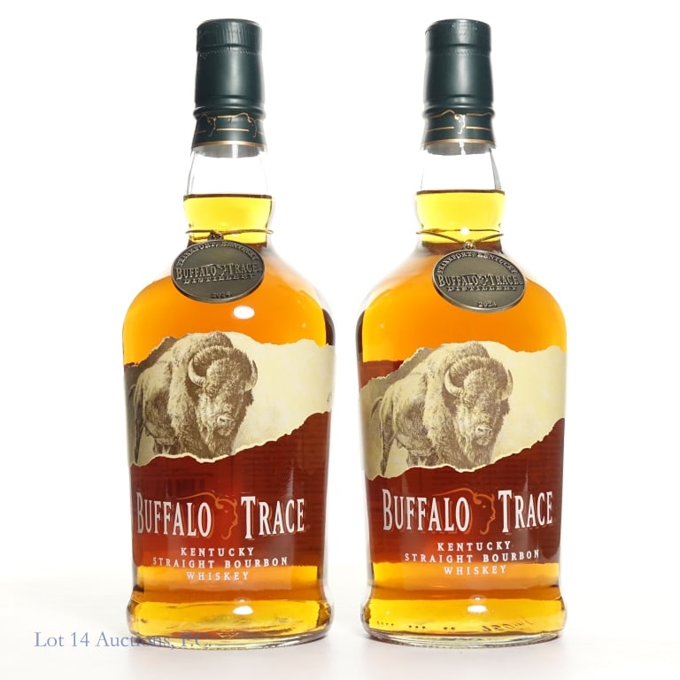 Buffalo Trace Bourbon 2024 (2): Two (2) bottles of Buffalo Trace Bourbon (2024), 90 Proof, 750ml.