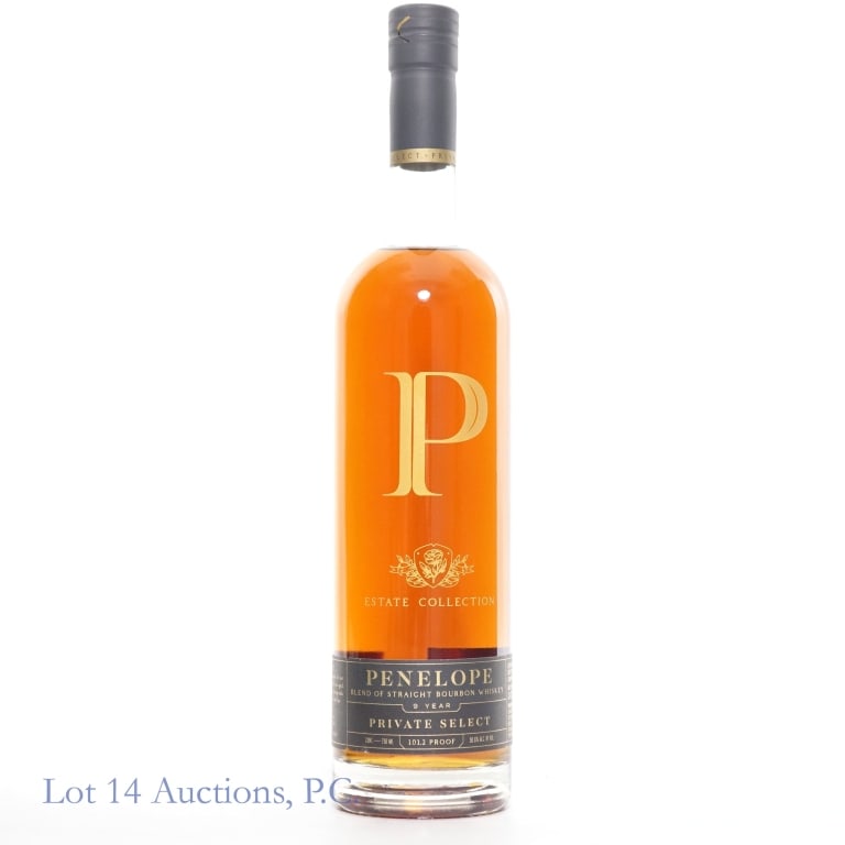Penelope Estate Collection 9 Year Bourbon: Penelope Estate Collection 9 Year Private Select Bourbon, 101.2 Proof, 750 ml, Batch #24-201.
