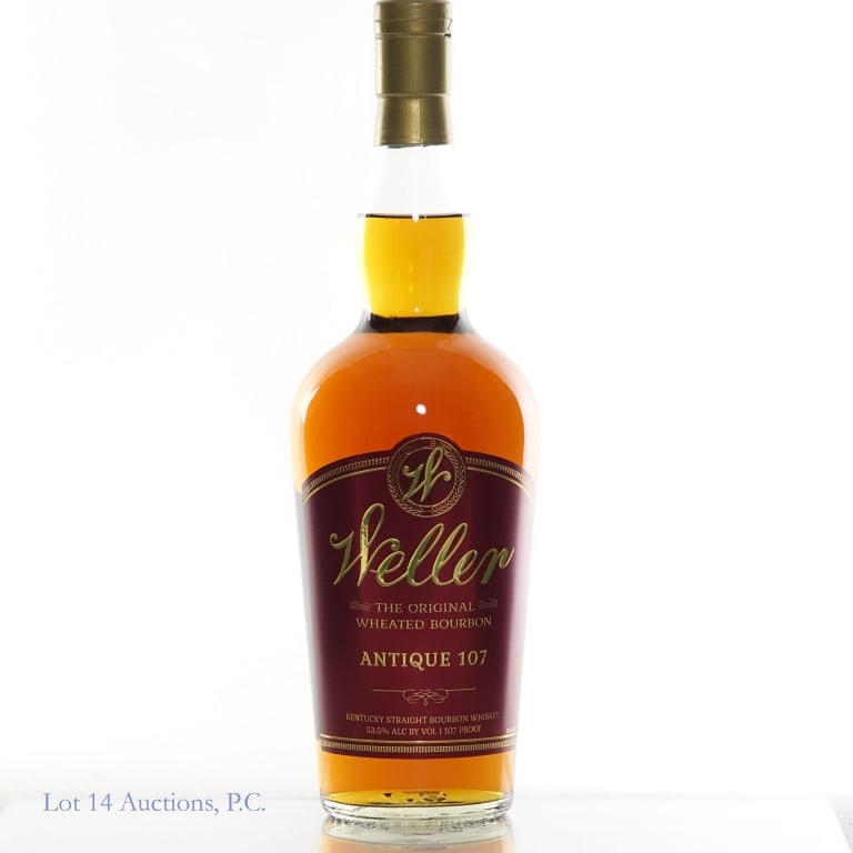 Weller Antique 107 Bourbon (2025): Weller Antique 107 Bourbon (2025), 107 Proof, 750 ml. Etch: L25329 0102:14B.
