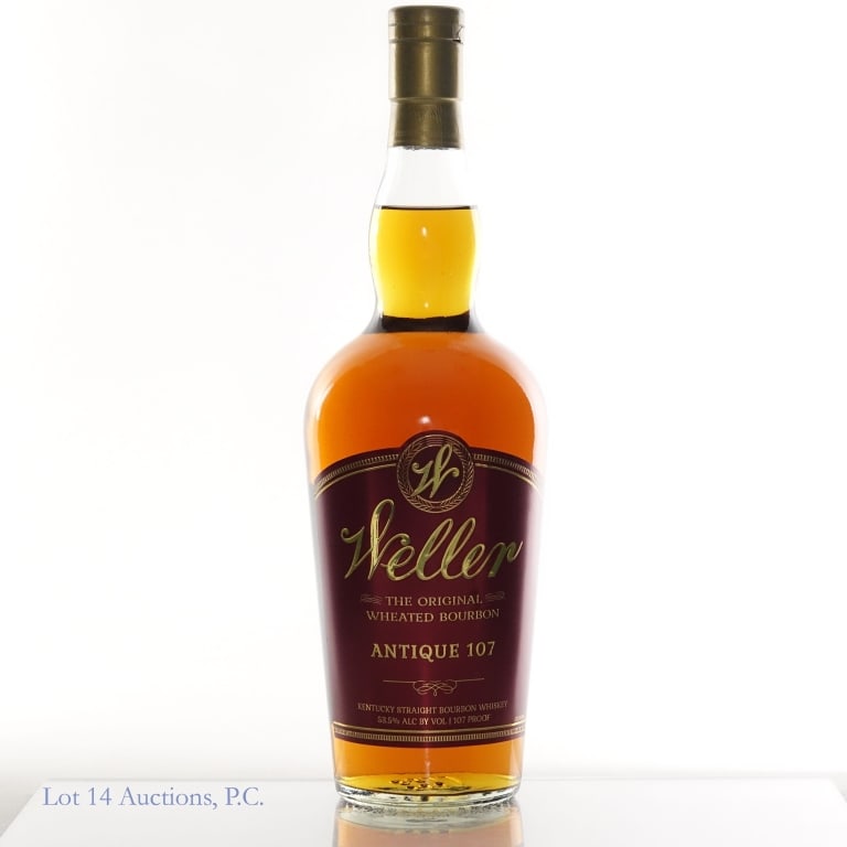 Weller Antique 107 Bourbon (2025): Weller Antique 107 Bourbon (2025), 107 Proof, 750 ml. Etch: L25329 0102:14B.