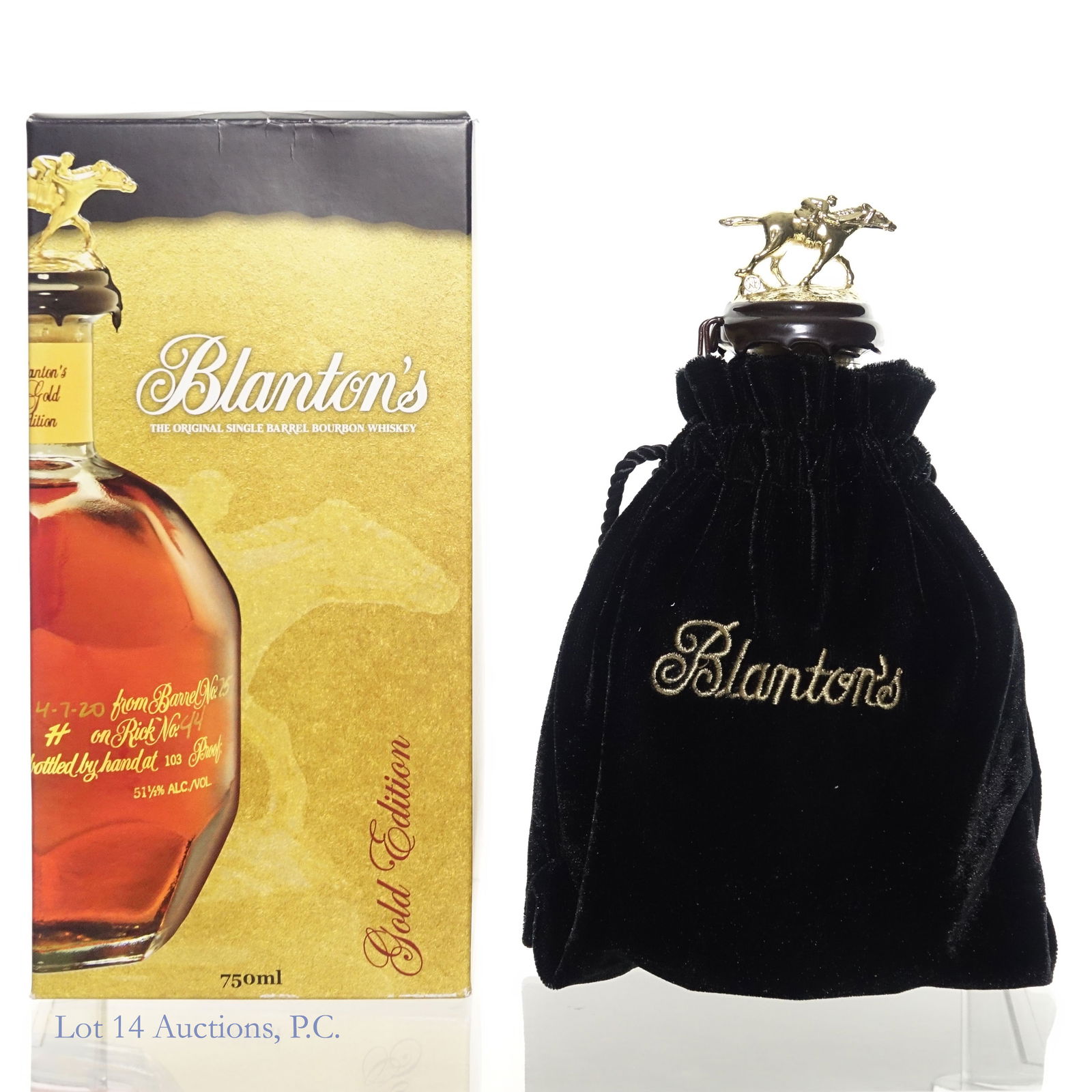 Blanton's Gold Edition Bourbon "N:", Store Pick: Blanton's Gold Edition Single Barrel Kentucky Straight Bourbon Whiskey. Sazerac Barrel Select: Kenwood Liquors pick, barrel #25. 103 Proof, 750ml. Dumped on 5-16-25 from barrel No. 25 in