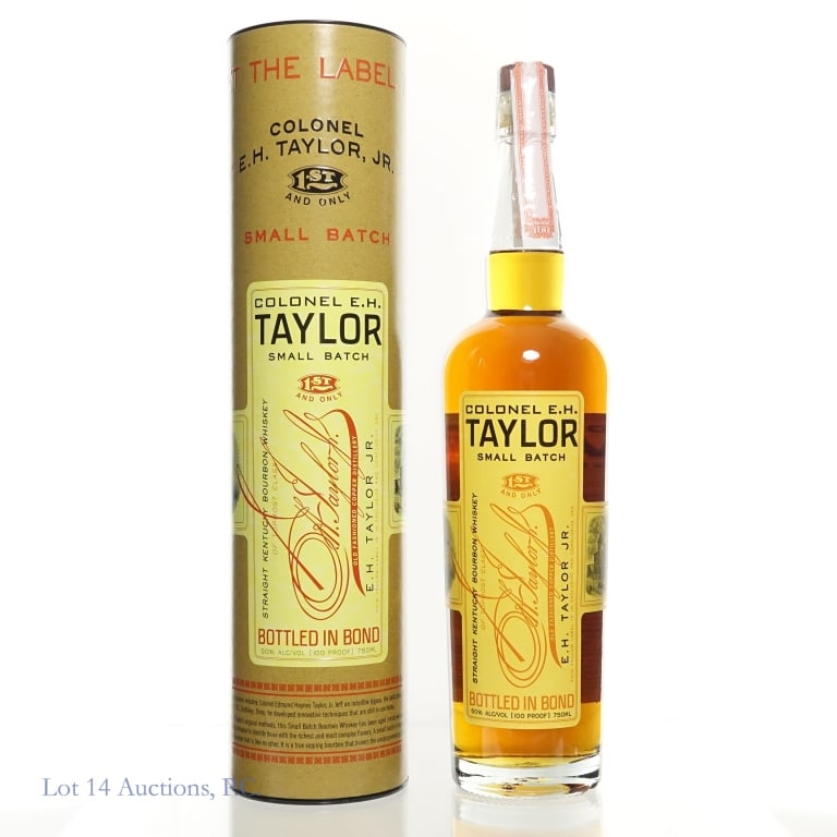 Colonel E.H. Taylor Small Batch Bourbon (2025): Colonel E.H. Taylor Small Batch Bourbon (2025), 100 Proof, 750 ml. Cylinder tube included.