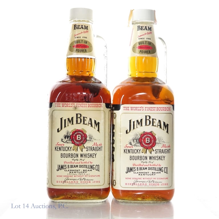 1980s Jim Beam Bourbon Handle Jugs (2X1.75L) (1 of 4)