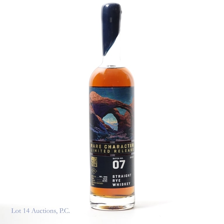 Rare Character - Limited Release Rye 25-07: Rare Character Limited Release Rye (2025), 121.50 Proof, 750 ml, Batch #07, Bottle #1913 / 2780.