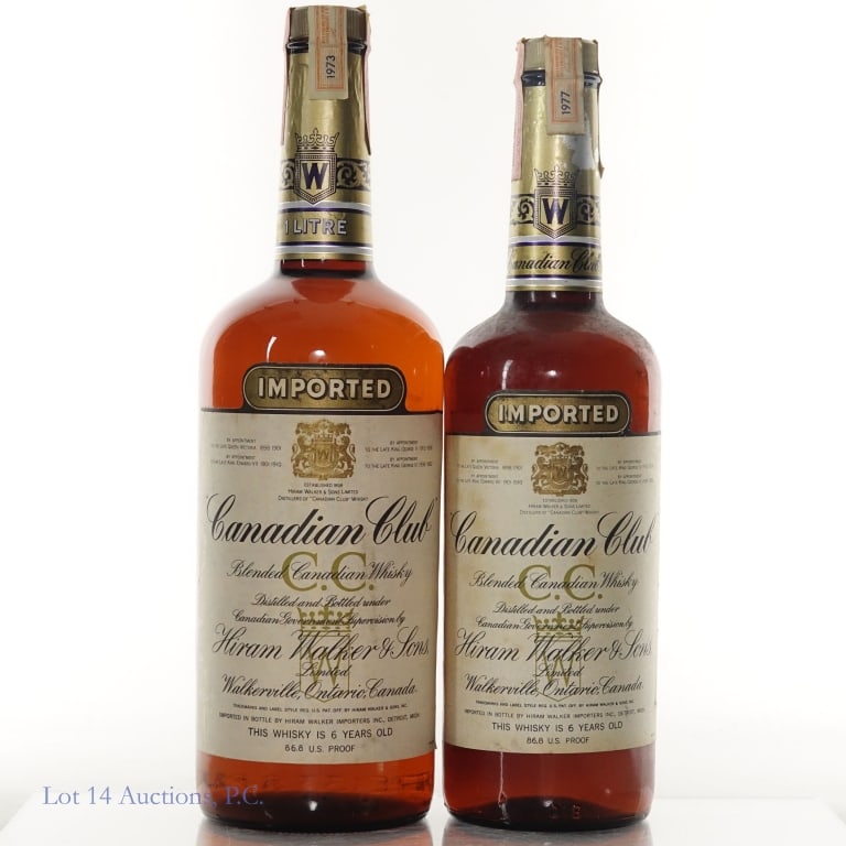 1973 & 1977 Canadian Club 6 Yr Canadian Whisky (2) (1 of 4)