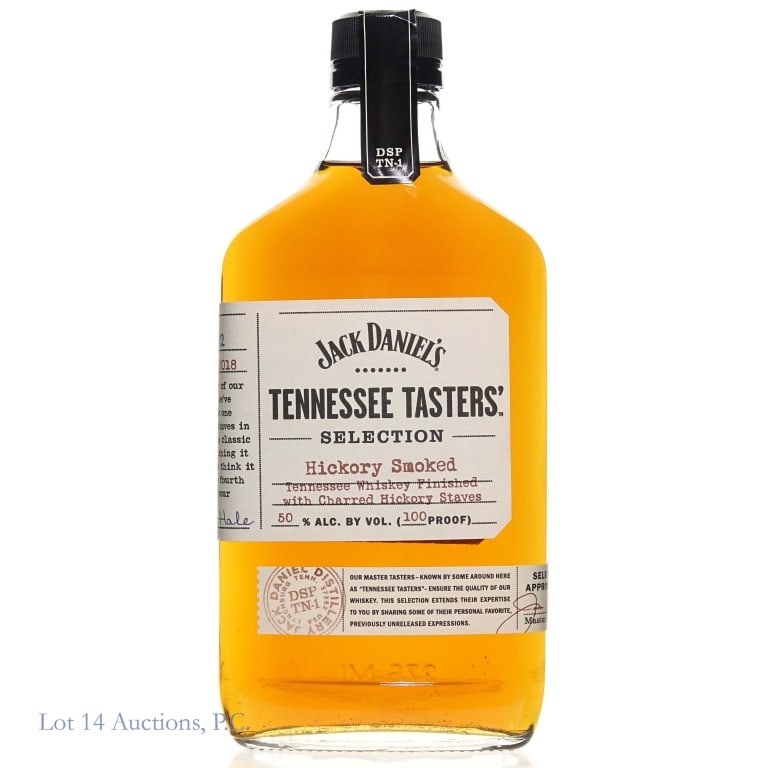 Jack Daniel's TN Tasters Hickory Smoked Whiskey: Jack Daniel's Tennessee Tasters' Hickory Smoked Tennessee Whiskey, 100 Proof, 375 ml, Selection #2, Released: Fall 2018.