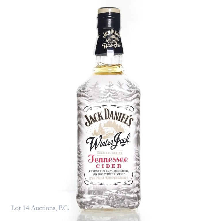 Jack Daniel's Winter Jack Tennessee Cider: Jack Daniel's Winter Jack Tennessee Cider, blend of whiskey and apple cider liqueur with caramel, 30 Proof, 750 ml.