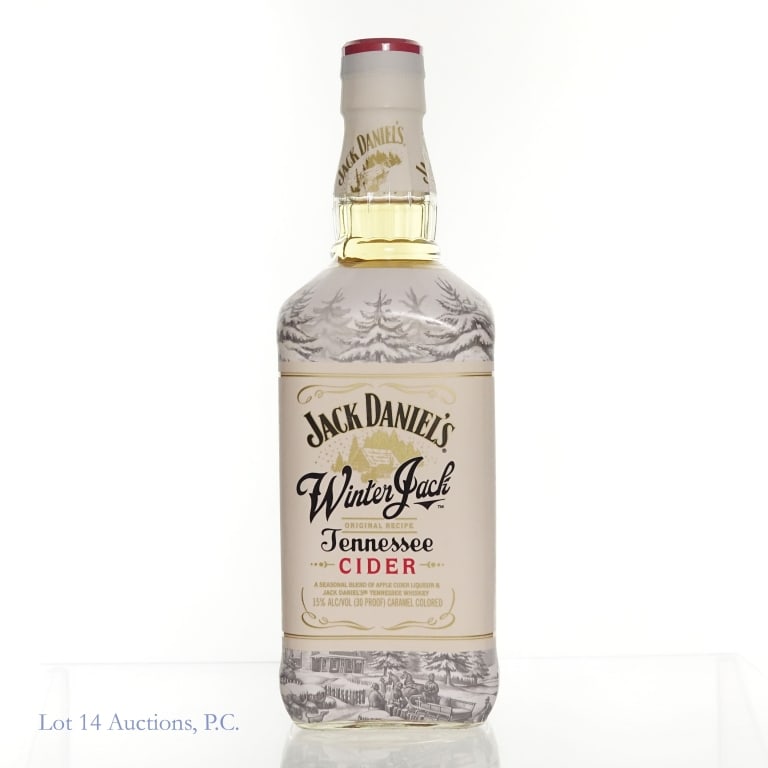 Jack Daniel's Winter Jack Tennessee Cider: Jack Daniel's Winter Jack Tennessee Cider, blend of whiskey and apple cider liqueur, 30 Proof, 750 ml.