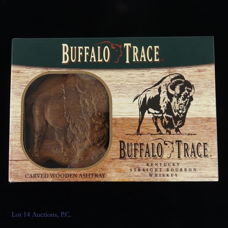 Buffalo Trace Wooden Ashtray New In Box: New In box Buffalo Trace wooden ashtray.