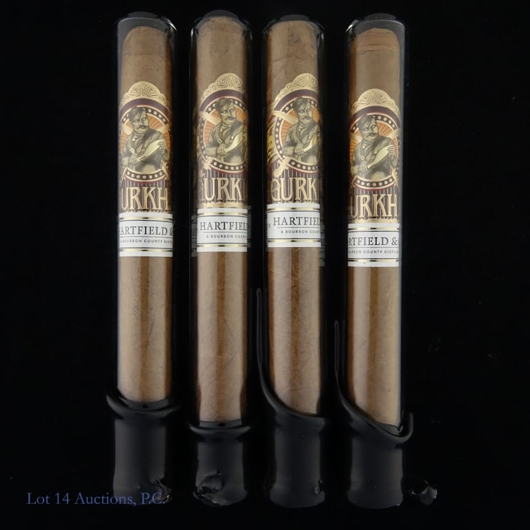 Gurkha Bourbon Tubos (4 Pack): Four (4) Gurkha Bourbon Tubos.