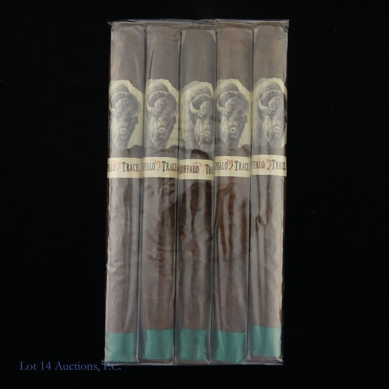 Buffalo Trace Churchill Cigars (5 Pack): Five (5) pack Buffalo Trace Churchill cigars 7" x 49 ring.