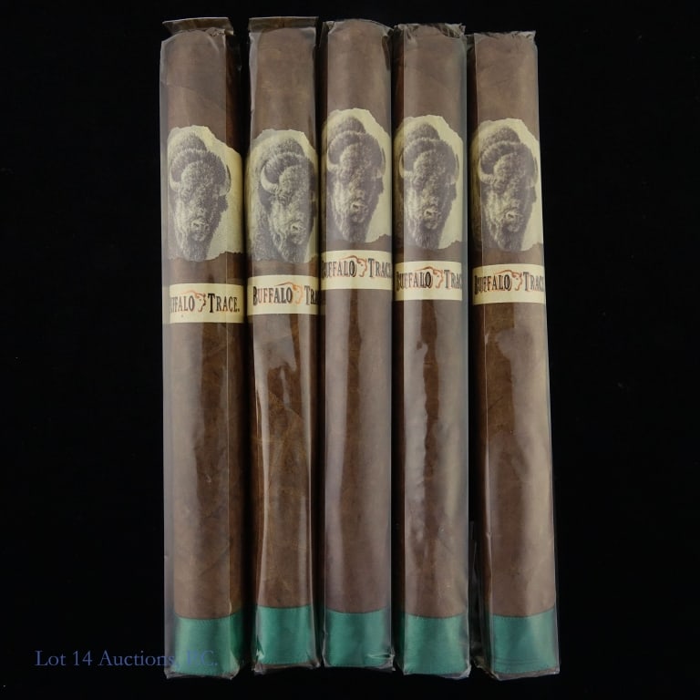 Buffalo Trace Churchill Cigars (5 Pack): Five (5) pack Buffalo Trace Churchill cigars 7" x 49 ring.