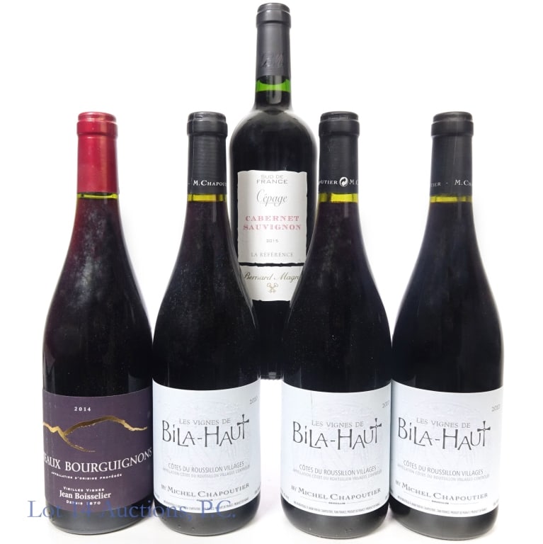 French Red Wines Lot (5) (1 of 3)
