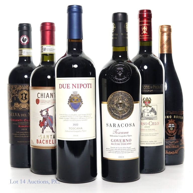 Italian Red Wine Variety Lot (6) (1 of 5)
