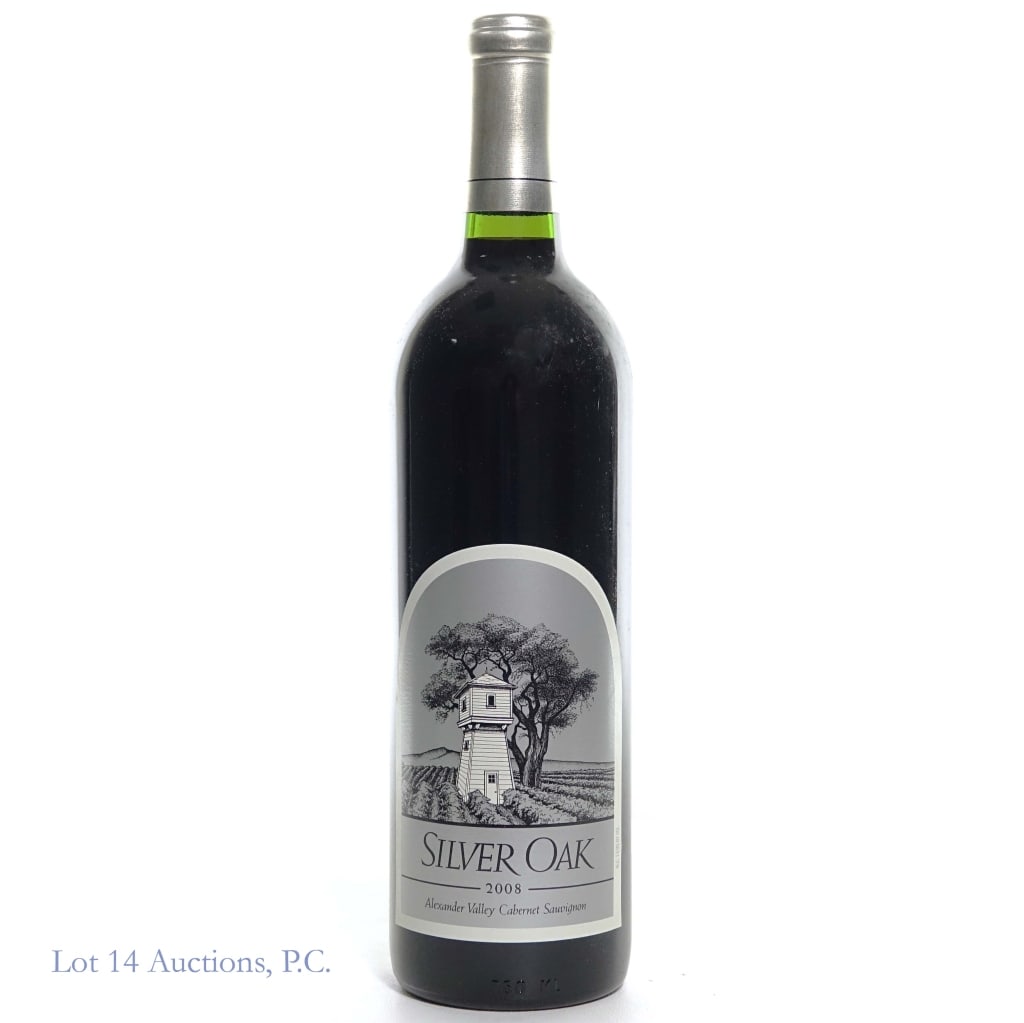 2008 Silver Oak Cellars Cabernet Sauvignon: 2008 Silver Oak Cellars Cabernet Sauvignon, Alexander Valley, California, 13.9% ABV, 750ml.