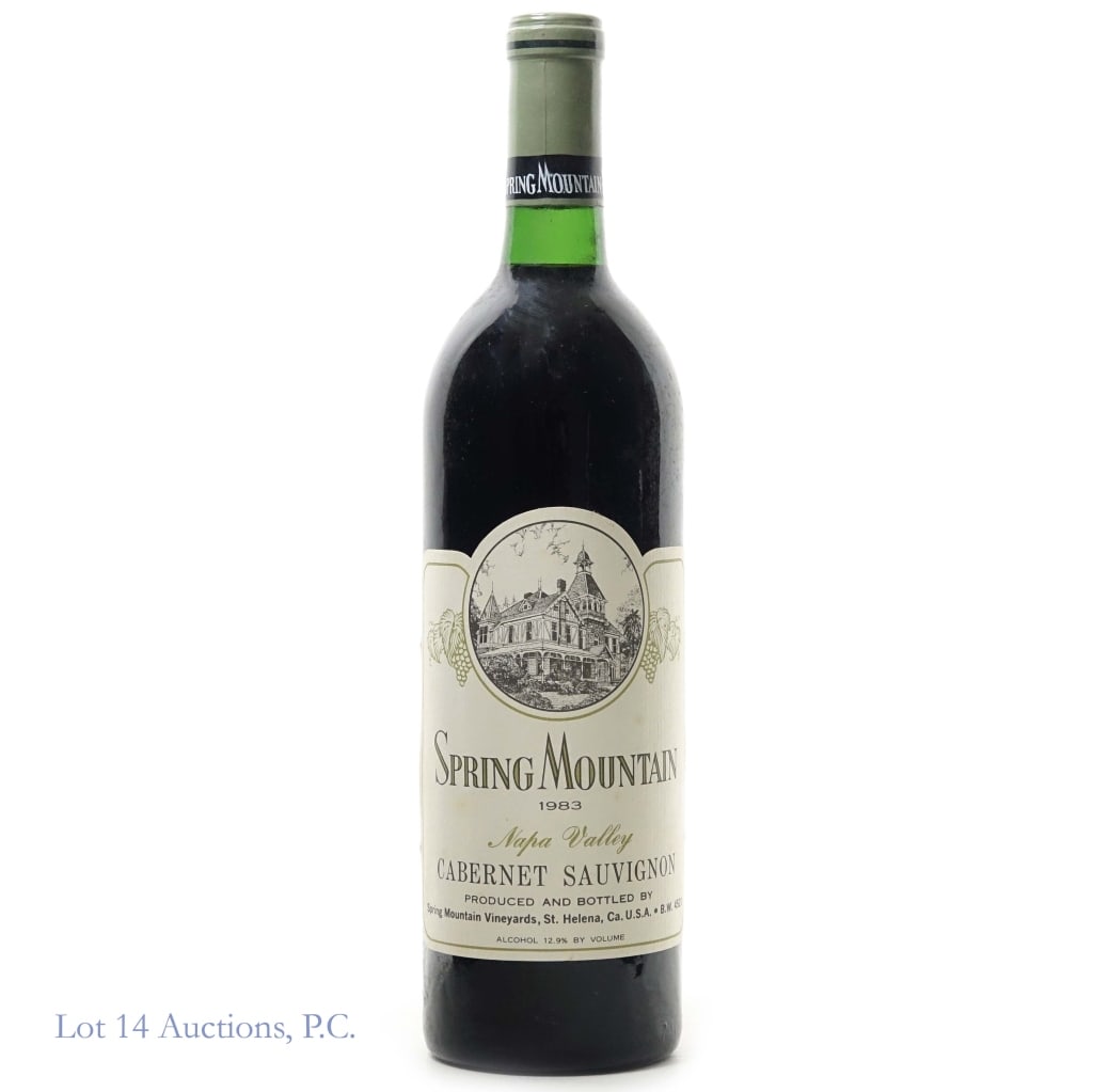 1983 Spring Mountain Cabernet Sauvignon Napa (1 of 3)