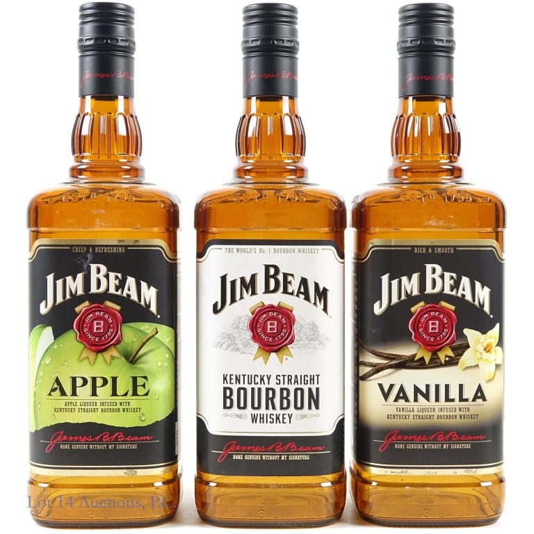 Four Large Jim Beam Plastic Display Bottles EMPTY - 2