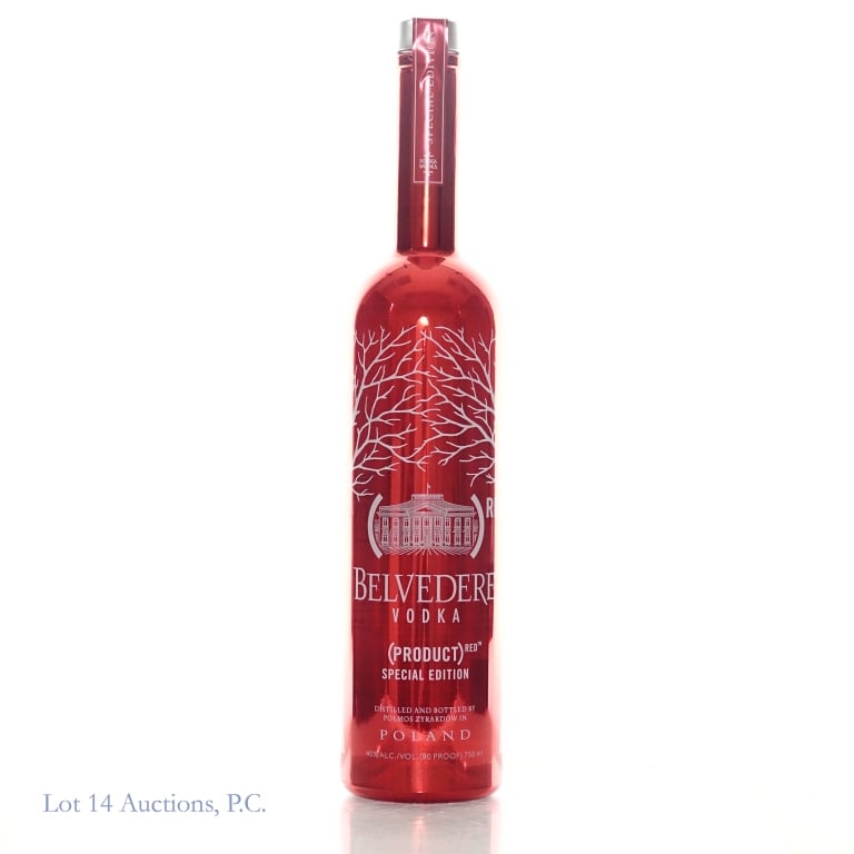 Belvedere Vodka (Product) Red Special Edition: Belvedere Vodka (Product) Red Special Edition red bottle. 80 Proof, 750ml.