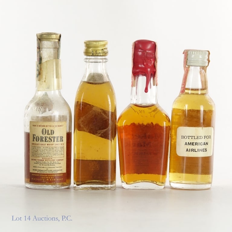 Scotch & Bourbon Mini Bottles (4) - 2
