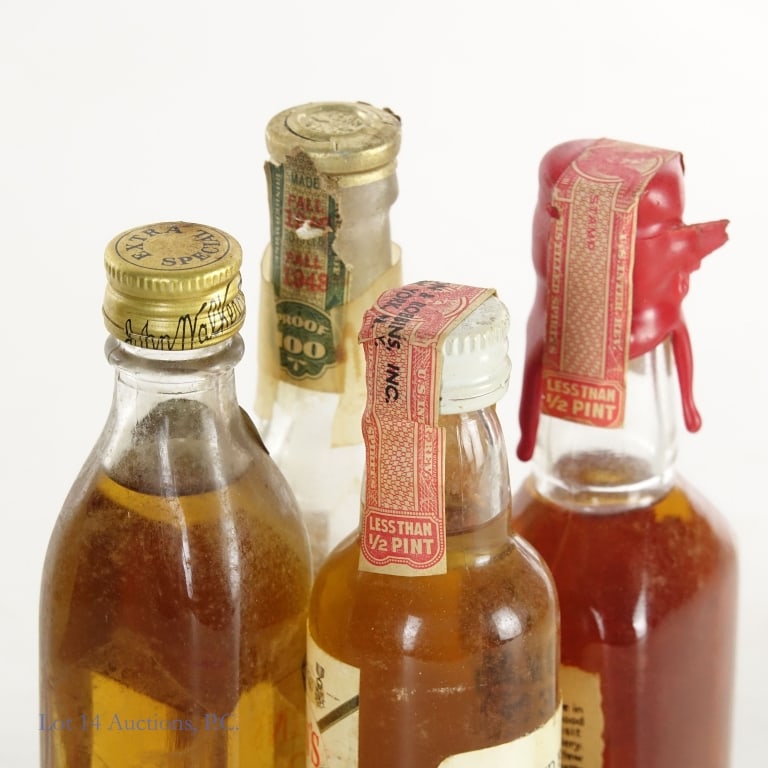 Scotch & Bourbon Mini Bottles (4) - 3