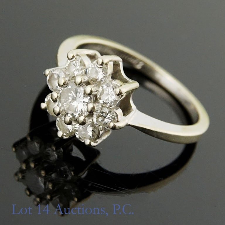 14k W Gold Ring With Diamonds (1 of 4)