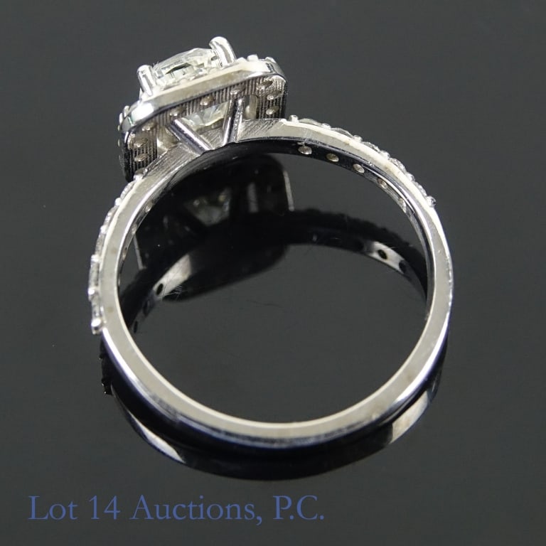 14k W Gold Diamond Ring - 5