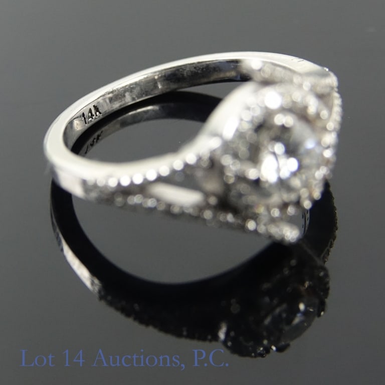 14k W Gold Diamond Ring - 6