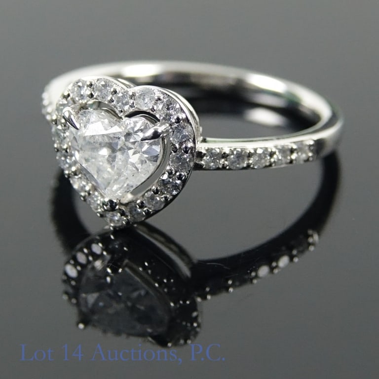 Platinum Diamond Ring w/ ID - 2