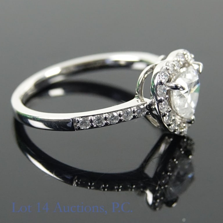Platinum Diamond Ring w/ ID - 4