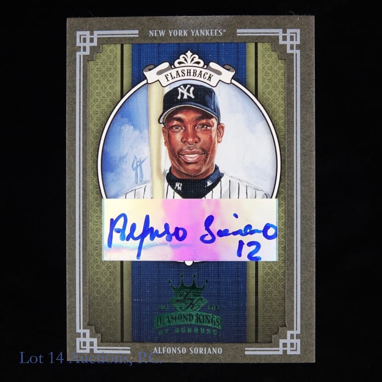 Alfonso Soriano Diamond Kings Auto Card 1/1: Alfonso Soriano Diamond Kings auto card. Numbered 1 / 1.