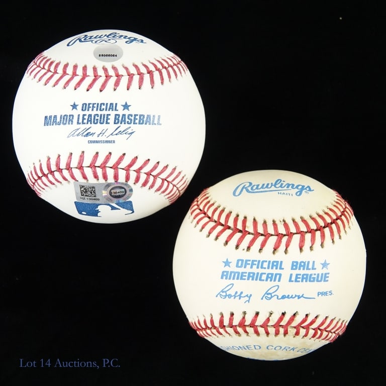 Yount & Molitor Signed Baseballs (JSA) - 3
