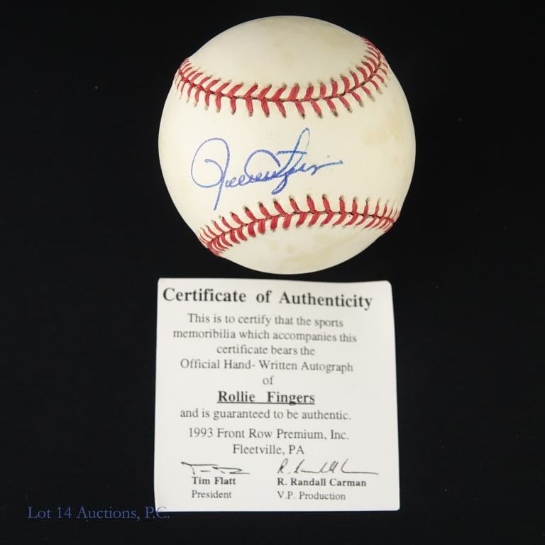 Palmer Fingers McDowell Signed Baseballs - 2