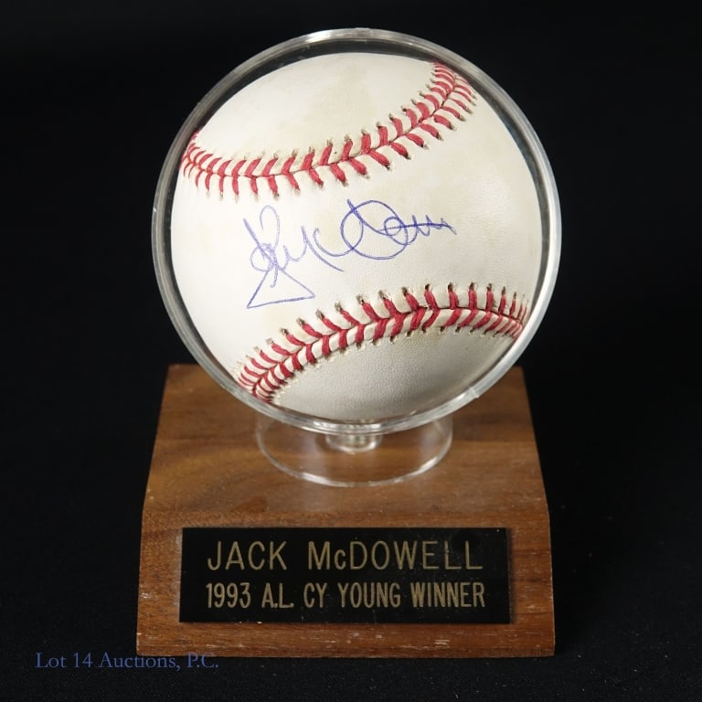 Thomas McDowell Abbott Signed Baseballs - 2