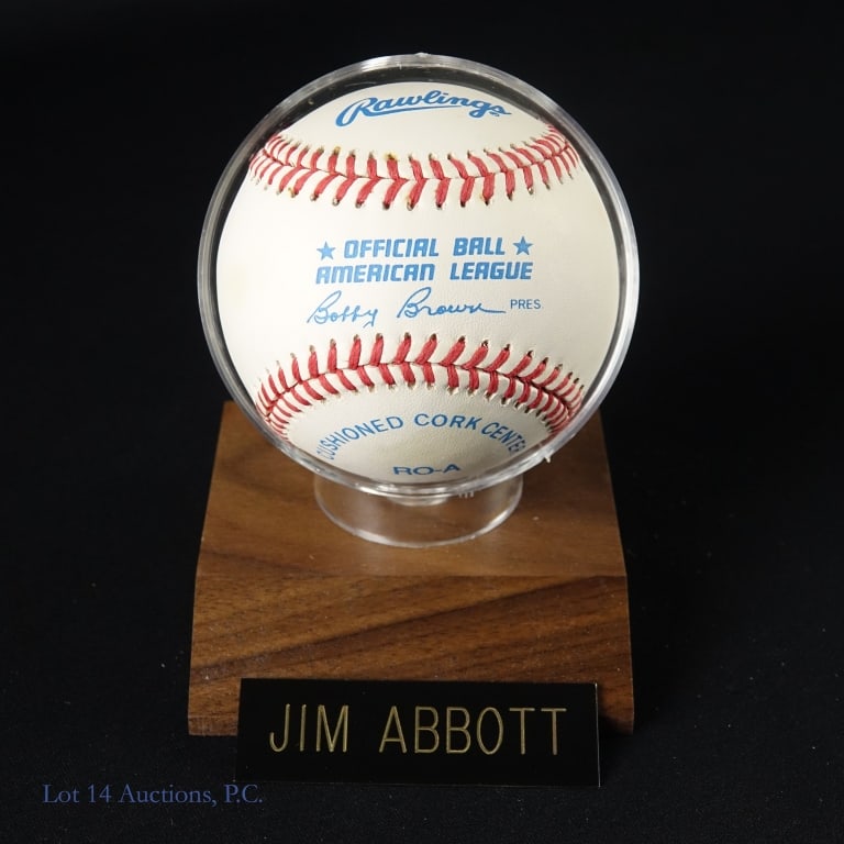 Thomas McDowell Abbott Signed Baseballs - 5